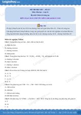 Đề thi học kì 2 Hóa 10 Chân trời sáng tạo - Đề 1